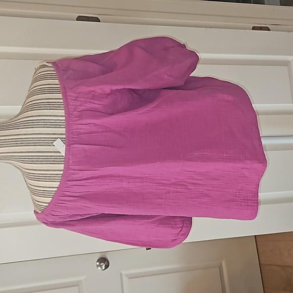 University Thread Purple Off Shoulder top Size S - Picture 4 of 9